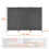 Scheidingselement - DUOKU - Vouwscherm - 3 Panelen - Grijs - Binnen 2