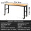 Bancada Funcional-Duoku-122x51 cm-Altura Regulável-Bancada Prática com Rodízios e Tomada de Corrente-Marrom 2