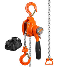 Guincho Manual de Corrente com Alavanca-Duoku-capacidade de 0,25 T-Aço Carbono Galvanizado G80-Gancho a 360