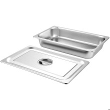 Cascos de Mesa a Vapor-Duoku-Lote de 4-Recipientes Alimentares em Aço Inoxidável de 13 L-Pratos de Forno Anti-engorduramento