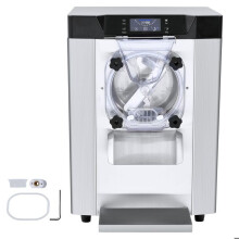 Macchina per Gelato Commerciale-Duoku- 4,5 L-Rendimento di 12 L/H 1295 W-Acciaio Inossidabile-Pulizia Automatica tramite LED