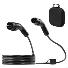 Câble de Recharge pour Voiture Electrique Type 2-Duoku-16 A-7 m-11 kW-Triphasé CA 480 V-50 Hz-IP65-Fourni avec Un Sac de Transport