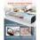 Vitrine Réfrigérée à Sushis - DUOKU - GN-72L - 72 L - 7 Bacs - Éclairage LED 6
