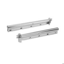 Soportes de Guardabarros Rectos Cromados a Resorte-Duoku-Espaciado de los Tornillos de 28 mm con Bandas Reflectantes-1 Par