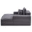 Chaise Longue - DUOKU - Model 8034 - Ergonomisch - Zachte nepbont - Grijs 1