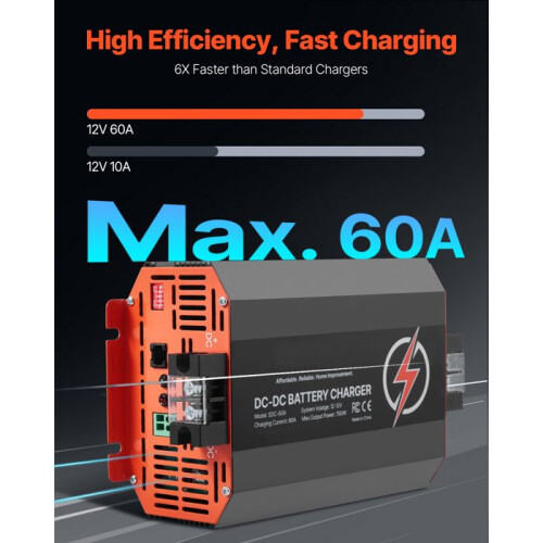 Chargeur de Batterie - DUOKU - SDC-60A - 12 V - 60 A - Intelligent Multi-étapes 2