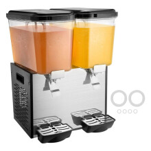 Distributeur de Boissons Commerciales-Duoku-2 Réservoirs de 18 L-Refroidissement de 45 F à 54 F-pour Restaurants et Bars