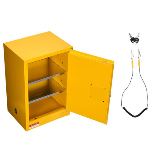 Armadio di Sicurezza - DUOKU - SS-13GAL - 49,2 L - Giallo - Resistente al Fuoco
