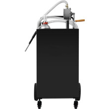 Kraftstofftank-Duoku-30 Gallonen-Benzinlagerbehälter mit 4 Rädern und Handpumpe-Schwarz