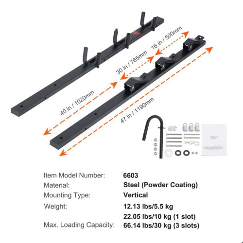 Support de Coupe-Bordures - DUOKU - 6603 - Acier - Verrouillable - 3 Places 1