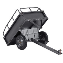 Rimorchio a Benna Basculante - DUOKU - 283 L - Acciaio - Pneumatici 35,56 cm - Capacità 500 lb