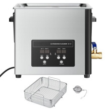 Limpiador Ultrasónico 15 L-Duoku-Aparato de Limpieza 240 W 40 kHz-con Cesta y Pantalla Digital-en Acero Inoxidable