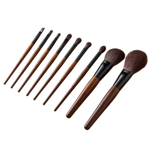 Makeup Pinsel - DUOKU - 9 STÜCK - Professionell - Synthetische Borsten - Holzgriff