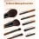 Makeup Pinsel - DUOKU - 9 STÜCK - Professionell - Synthetische Borsten - Holzgriff 3