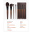 Makeup Pinsel - DUOKU - 9 STÜCK - Professionell - Synthetische Borsten - Holzgriff 2