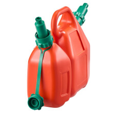Bidão de Gasolina 6 L-Duoku-com Bico de Despejo-Recipiente de Óleo 1,9 L-Débito Máximo 5,5 L/min-Compacto e Portátil-Vermelho