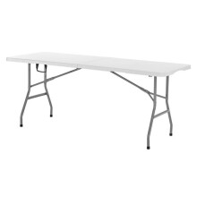 Käytännöllinen 180 cm:n Muovinen Rectangular taittotabletti - Kestävä ja vakaa - Integroitu kahva