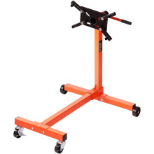 Supporto per Motore Rotativo-Duoku-340 kg-con Testa Regolabile a 360 -Carrello di Sollevamento in Ghisa-4 Ruote-4 Braccia Regolabili