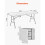Mesa plegable rectangular - DUOKU - SN-F180-4 - 180 cm - PEHD y acero - Capacidad 150 kg 5