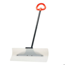 Pala de Nieve 61 cm-Duoku-Palanca ergonómica-Cuchilla de Plástico PEHD-Mango Segmentado-Herramienta Portátil para Despeje de Nieve en Accesos