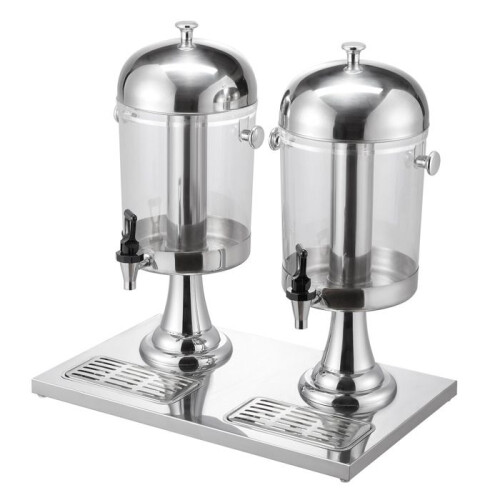 Drankdistributeur - DUOKU - Dubbel Cilinder - RVS - 16 Liter - Antilekkraan