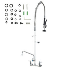 Torneira de Pia de Cozinha - DUOKU - Modelo 3803A - Altura 47'' - Bico Giratório 12'' - De Parede