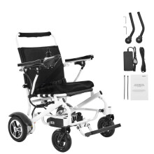 Sedia A Rotelle Elettrica-Duoku-Sedile Spazioso Confortevole 533,4 mm-Sedia A Rotelle Motorizzata Pieghevole Leggera Portatile
