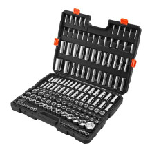 Coffret mit Stecknüssen-Duoku-163 Teile mit Antrieb 9,53 mm/6,35 mm/12,7 mm-SAE und metrisch-Tief und Standard