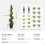 Conjunto de Árvore Topiária em Buxo Artificial de Duoku Design em Espiral - 60 Polegadas - 2 Peças - Resistente aos UV 2