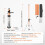 Tripé - DUOKU - SP-1 - Altura ajustável 1040–3400 mm - Roscas 1/4"-20 &amp; 5/8"-11 - Alumínio leve 2
