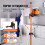 Tripé - DUOKU - SP-1 - Altura ajustável 1040–3400 mm - Roscas 1/4"-20 &amp; 5/8"-11 - Alumínio leve 3