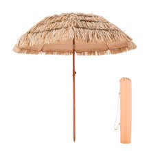 Parasol - DUOKU - Hawaïaans 2 m - Kantelbaar - Rietdak PP - 8 Metalen Spaken