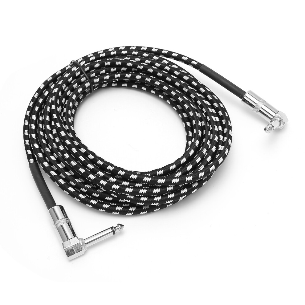 Musician's Companion,Right Angle To Straight Guitar Cable With Heavy Duty Metal Connectors Offering Enhanced Signal Transmission And Maximum 9420858874133