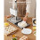 Handmatige Pastamachine-Duoku-Diameter van Plaat 24 cm-RVS Pizzamaker-Deegmachine voor Chapati's 4