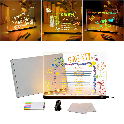 Brighten Drawing Pad with USB Power Modifiable Light-35x26CM 1