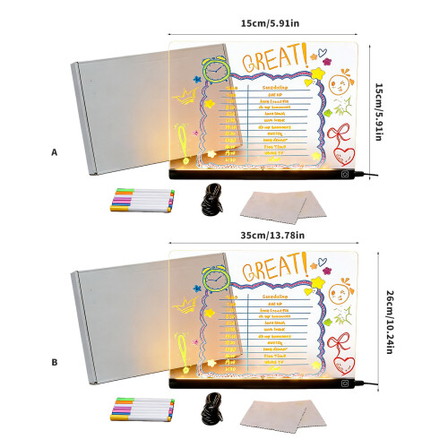 Creative Present Concept LED Lightpanel For Children-15x15CM 2