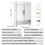 Refrigeratore Commerciale di 38,83 pi³-Duoku-Refrigeratore Verticale a 2 Porte-Inox-Diffusione Automatica 2