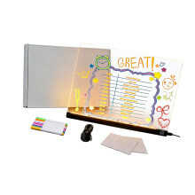 Verplaatsbaar LED-kunstpaneel met aanpasbaar licht-35x26CM