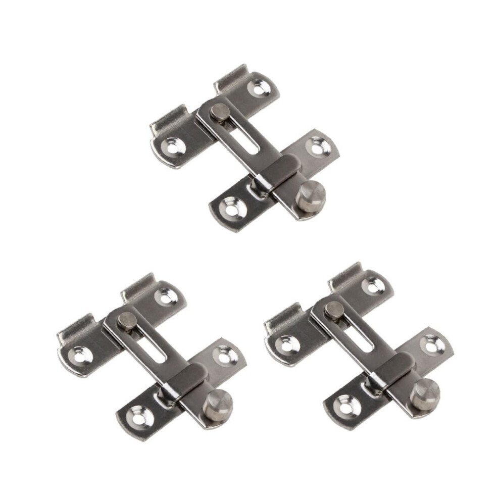 3Pcs Stainless Steel Door Latch Set, Small Antitheft Rustresistant Bolts For Home Security 9001264027926