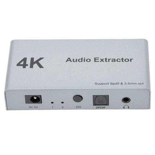 Διαχωριστής HDMI 2X1 Μεταγωγέας με χαρακτηριστικά εξαγωγής ήχου Οπτικό SPDIF Έξοδοι 3,5 1