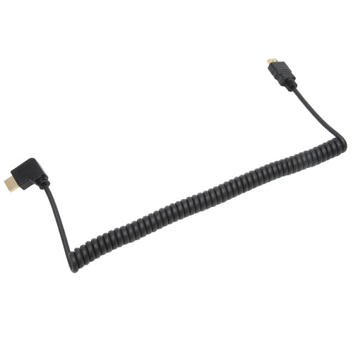 Καλώδιο HDMI για τηλεόραση τοίχου με γωνιακή υποδοχή 90 μοιρών, καλώδιο Micro HDMI σε HDMI 1
