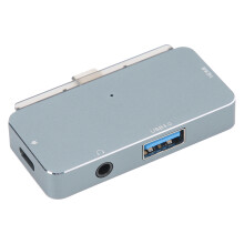 USB C-hub til MacBook Pro, multiportadapter, 7-i-1, kompatibel med type C-enheder, inklusive HDMI, SD, TF-kortlæser, USB 3.0 og 100 W strømforsyning