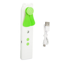 Tragbarer Handventilator mit feinem Nebel, USB-aufladbar, 2-in-1-Design, starker Luftstrom, faltbar, neigungsverstellbar, leicht, kompakt, kühlend