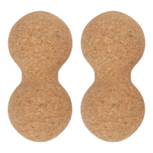 2pcs Double Lacrosse Cork Massage Ball for Trigger Point Therapy and Muscle Recovery