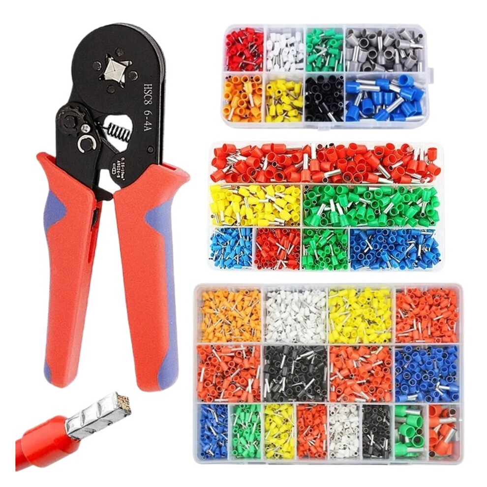 Wire Crimping Tool Set With Ratchet Pliers For Tubular Terminals And Electrical Connectors 300Pcs 9001264028336