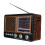 Ραδιόφωνο Vintage Decor με Bluetooth, Φορητό Βραχέων Κυμάτων FM AM με Μπαταρία, Δυνατός Ήχος με 4