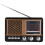 Ραδιόφωνο Vintage Decor με Bluetooth, Φορητό Βραχέων Κυμάτων FM AM με Μπαταρία, Δυνατός Ήχος με 2