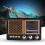 Ραδιόφωνο Vintage Decor με Bluetooth, Φορητό Βραχέων Κυμάτων FM AM με Μπαταρία, Δυνατός Ήχος με 5