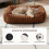 Living And Home (Brown, Small) Soft Pet Bed with PP Cotton Filling 3