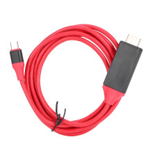 Cuibheoir Cábla HDTV le Nasc Lightning go HDMI Nascóir Scáileáin Sioncrónaithe Deimhnithe Apple MFi Breiseán agus Seinn Tacaíocht do Thaifeach